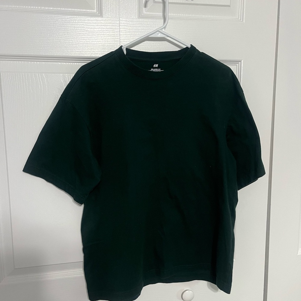 H&M Dark green Short Sleeve Tee